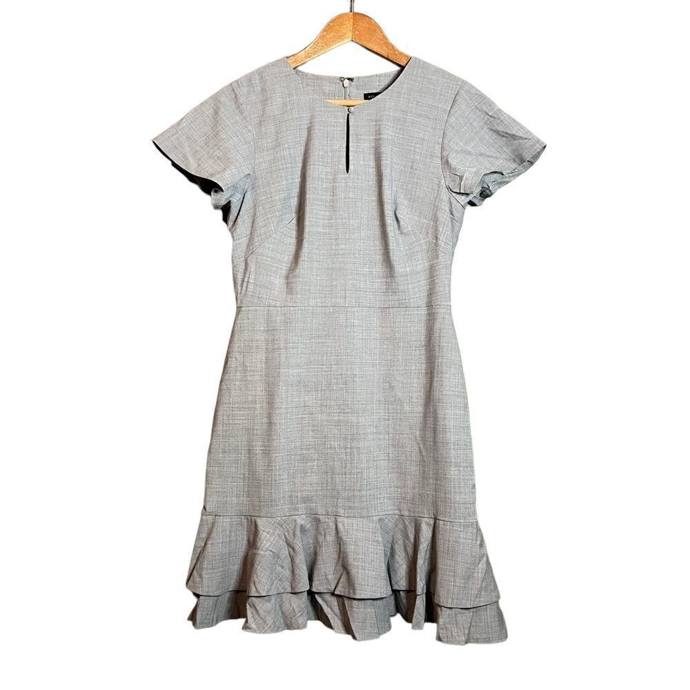 Banana Republic grey wool blend short sleeve dress‎